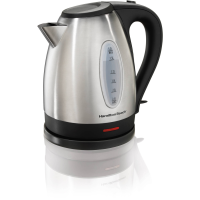 Hamilton Beach Electric Tea Kettle, Water Boiler & Heater, 1.7 L, Cordless, Auto-Shutoff and Boil-Dry Protection, Stainless Steel (40880) 